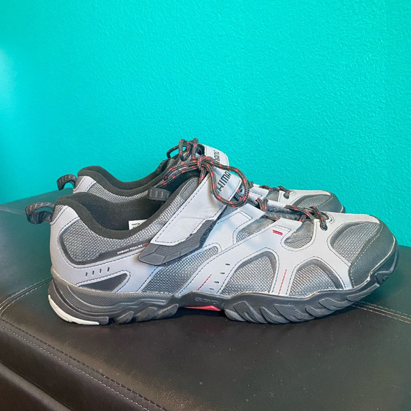 Shimano Pedaling Dynamics Men's Cycling Shoes Gray & Red Size 11/48 - Picture 6 of 11